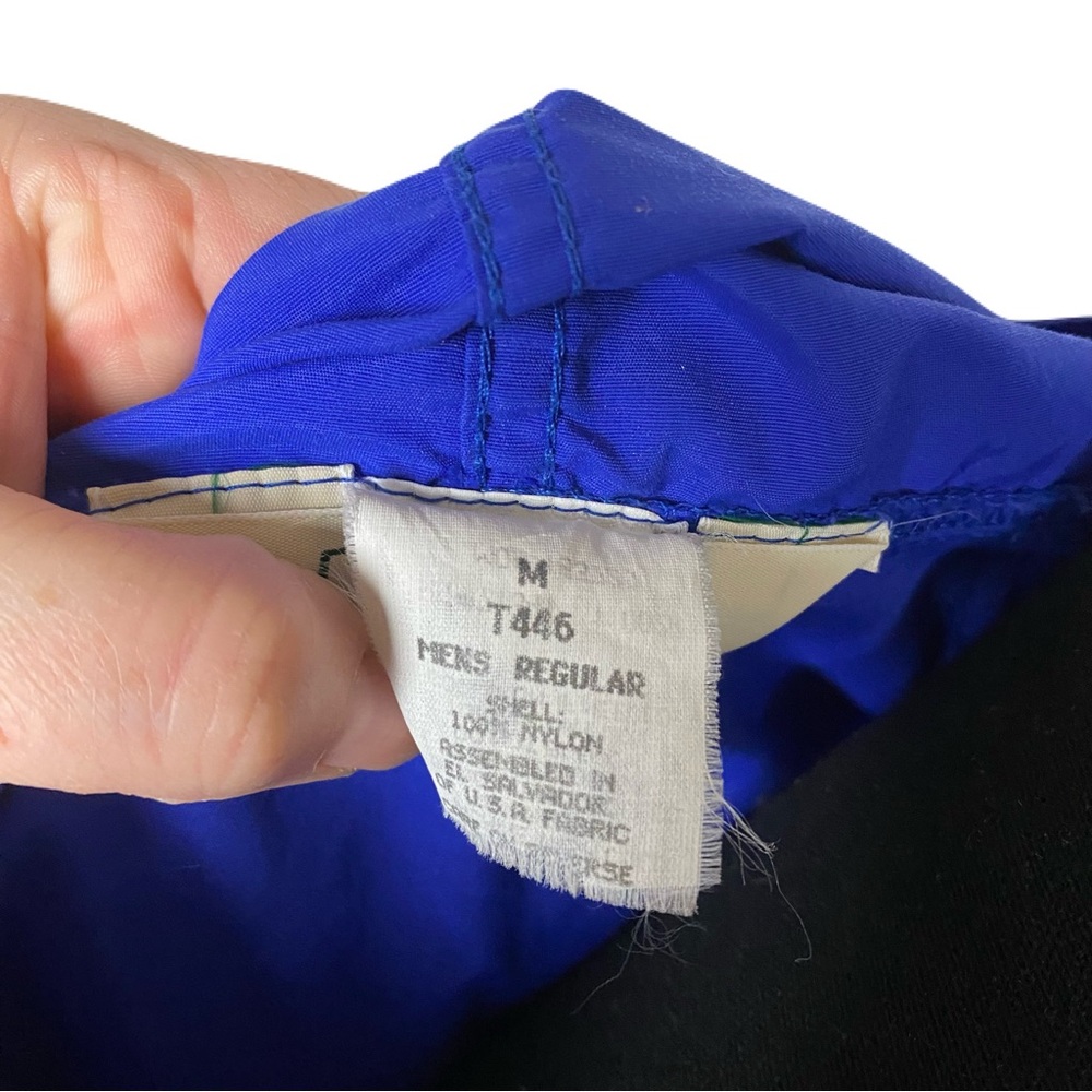 Vintage L.L.Bean Anorak Windbreaker Hooded Jacket Kangaroo Pocket Men's Med - Picture 4 of 5